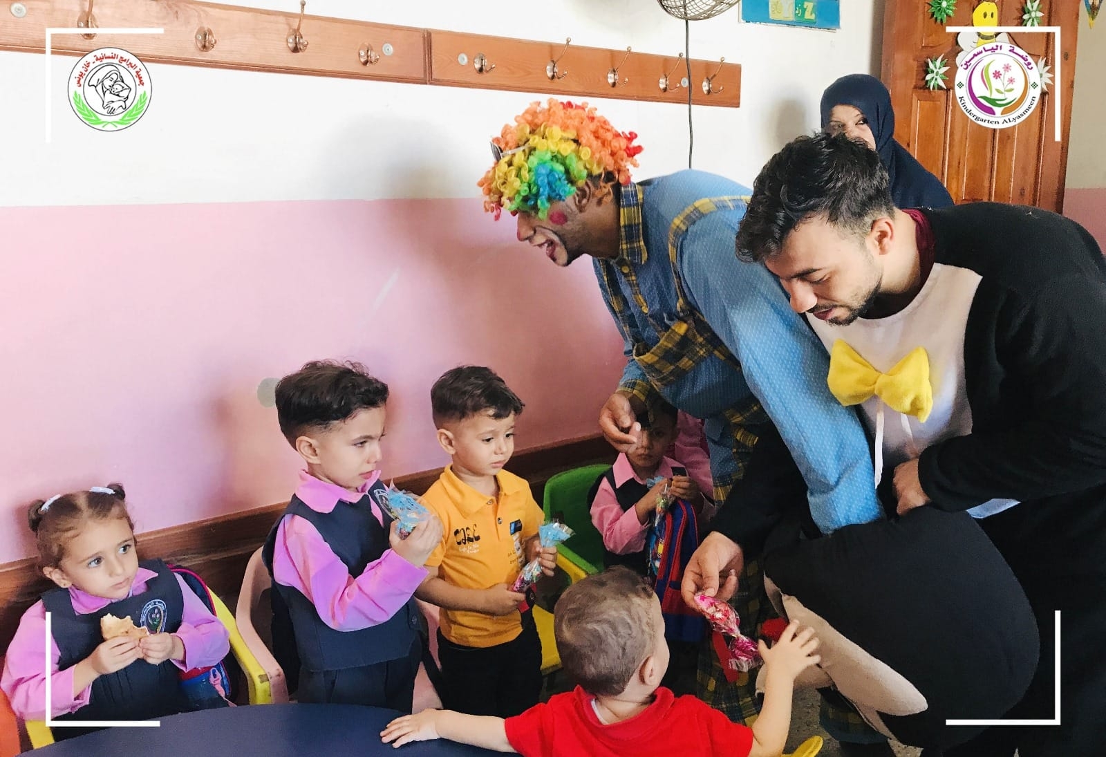 استقبال أطفال روضة الياسمين في بداية العام الدراسي